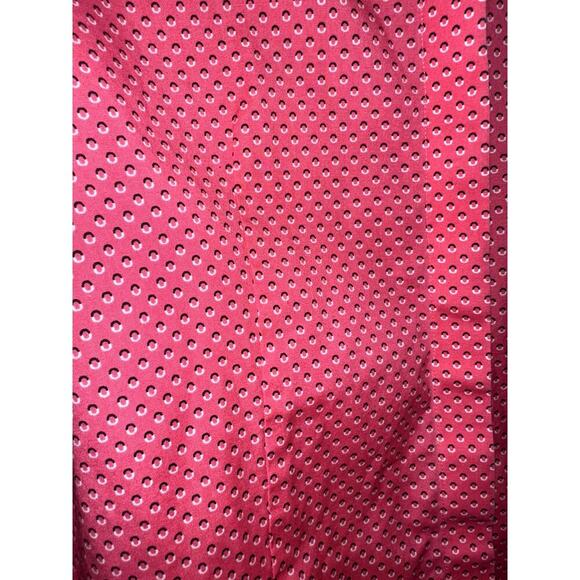 Talbots Women's Pink Geometric Design Button 3/4 Sleeve Size 10 Wrinkle Resist - Picture 5 of 9